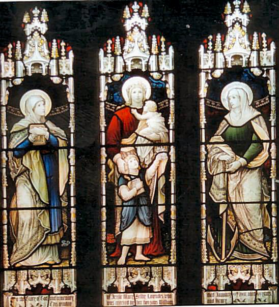 Chancel S (E) window in St Mary, Whaddon 