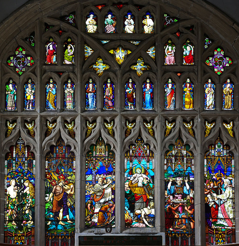 West window in St Mary, Aylesbury 