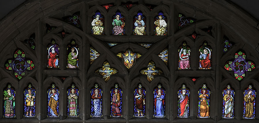 West window in St Mary, Aylesbury 
